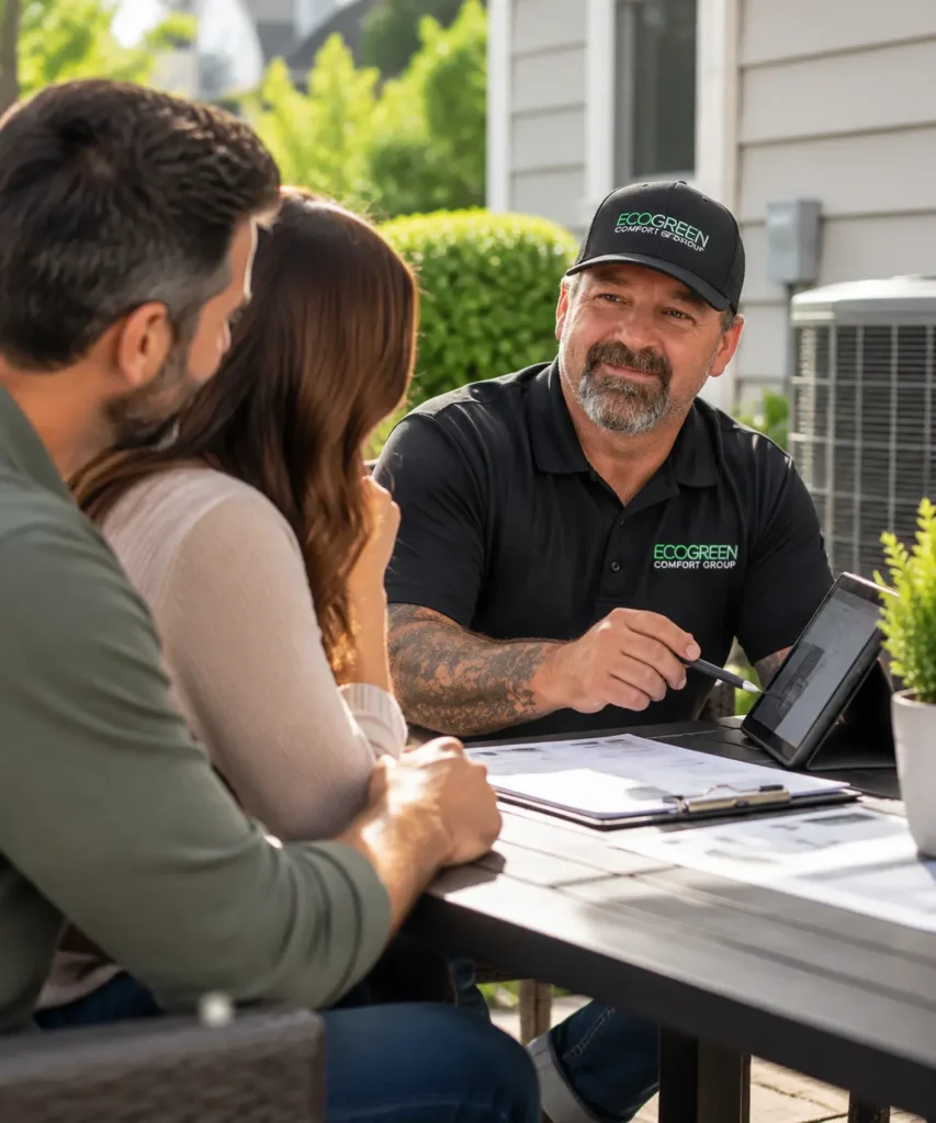 Ecogreen comfort Group financing explained by our technician